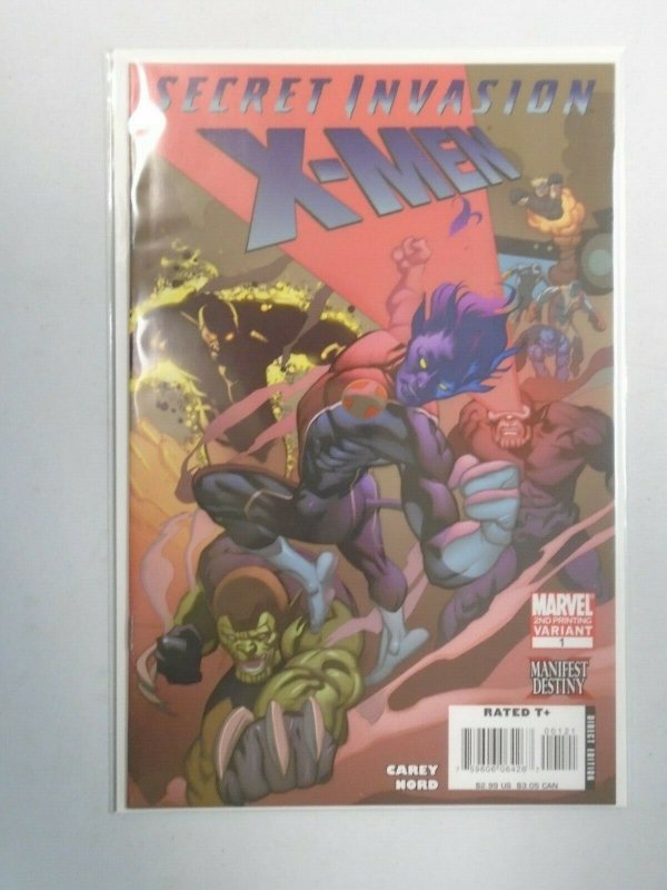 Secret Invasion X-Men #1B (2nd Print) Variant Cover 8.0 VF (2008) 