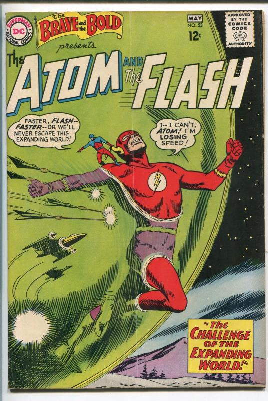 BRAVE AND THE BOLD  #53 1964-DC-ALEX TOTH-ATOM-THE FLASH-vg