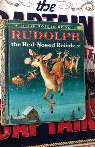 1958 Rudolph the red nose reindeer, little golden book, slight yellowing