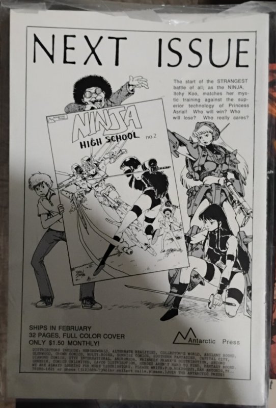 ninja high school # 1  1987 AP antarctic press ben dunn   key