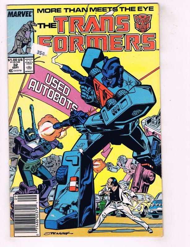 4 Transformers Marvel Comic Books #29 30 31 32 FN-VF-VF/NM 1st Print Optimus J78