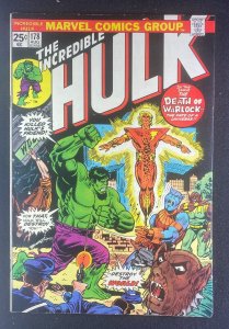 Incredible Hulk (1968) #178 FN- (5.5) Death and Life Warlock Man-Beast