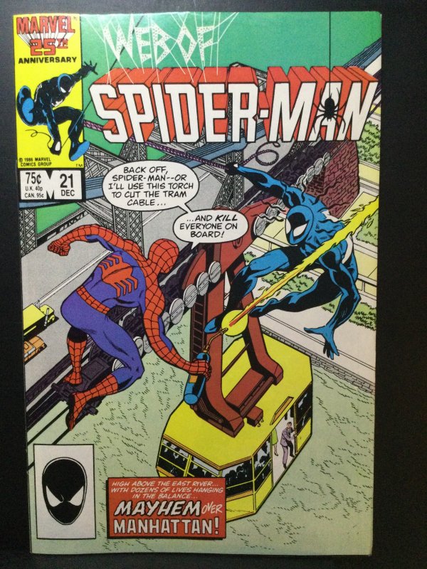 Web of Spider-Man #21 Direct Edition (1986)