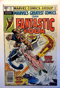 Marvel's Greatest Comics: Fantastic Four #83 1979 Marvel 8.5 VF+ Newsstand Comic