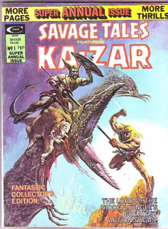 Savage Tales Annual #1 (Jul-75) VF/NM- High-Grade Ka-Zar