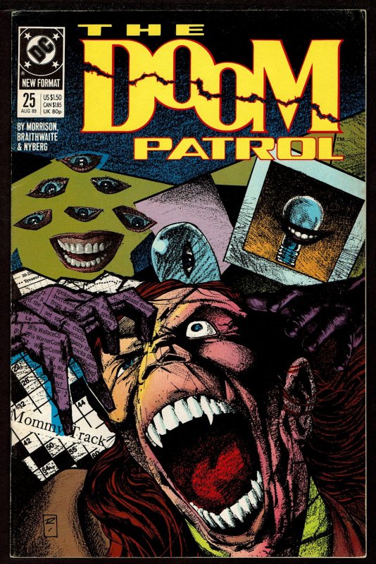 Doom Patrol #25 Grant Morrison (Aug 1989, DC)  6.5 FN+