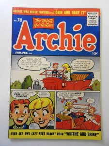 Archie Comics #78 (1956) FN/VF Condition!