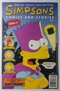 Simpsons Comics #1 (7.0, 1993) NEWSSTAND, 1st full app Simpsons in comics