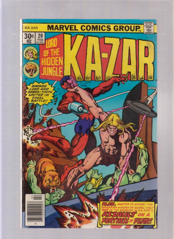 Kazar #20 - Assault On A Cold Fortress! (5.0) 1977