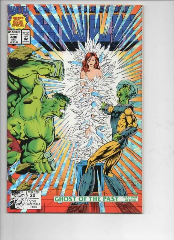 Incredible HULK #400, NM, Silver Foil, Bruce Banner, 1968 1992, Marvel