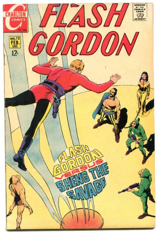 FLASH GORDON #12-1ST CHARLTON ISSUE-CRANDALL ART FN