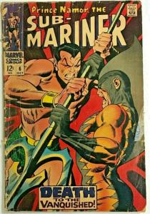 SUB-MARINER#6 GD 1968 MARVEL SILVER AGE COMICS