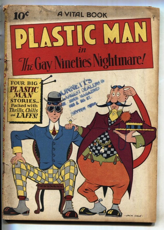 PLASTIC MAN #2--1944--comic book--Jack Cole art--Golden-Age