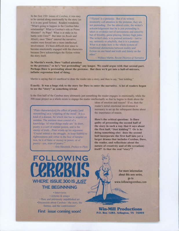 Cerebus #299  (2004)