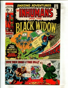 AMAZING ADVENTURES #4 (7.5/8.0) INHUMANS AND BLACK WIDOW!! 1971