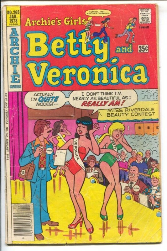 Archie's Girls Betty And Veronica #265 1978-beauty contest/swimsuit ...