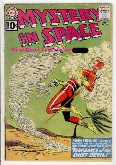 MYSTERY IN SPACE #70, GD+, Adam Strange, Dust Devils, 1961, Carmine Infantino