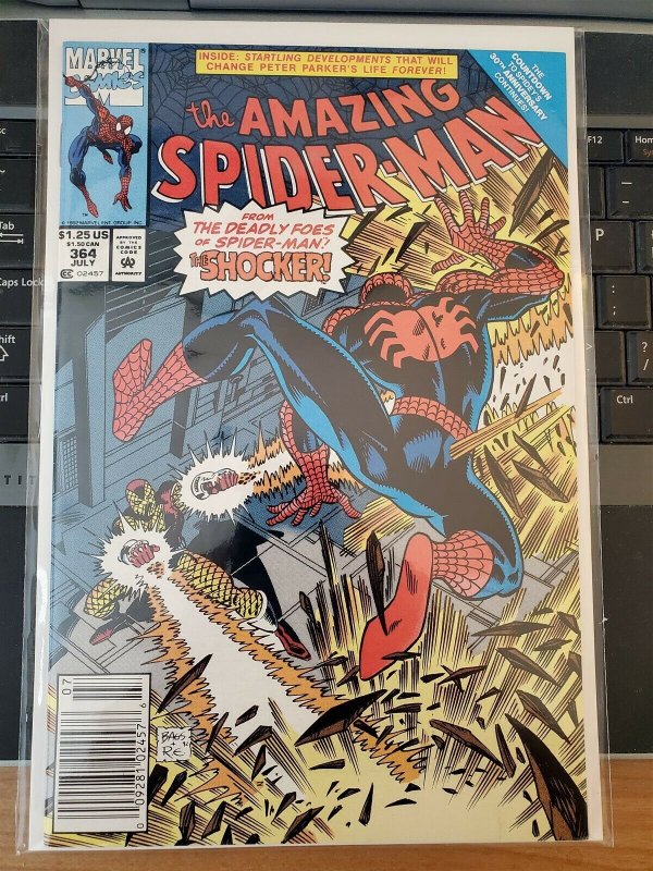 AMAZING SPIDER-MAN, THE #364 (92) Condition VF