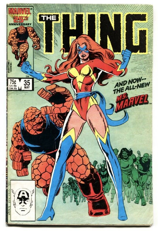 THE THING #35 1986 1st appearance new Ms. Marvel