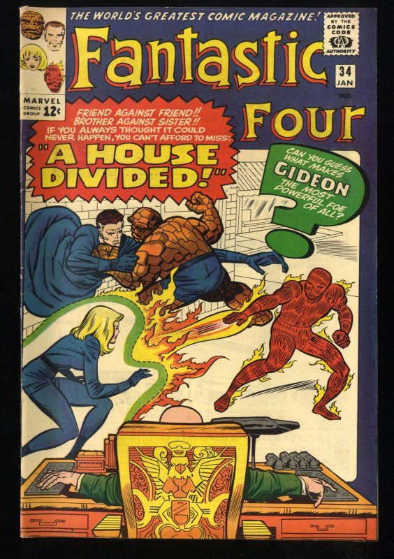 Fantastic Four #34 VG/FN 5.0 Marvel Comics