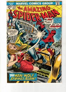 The Amazing Spider-Man #125 (1973) High-Grade VF/NM 2nd Man-Wolf Lynchburg CERT!