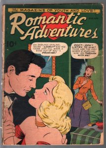 Romantic Adventures #1 1949-ACG-1st issue-pre-code romance-headlights-G+