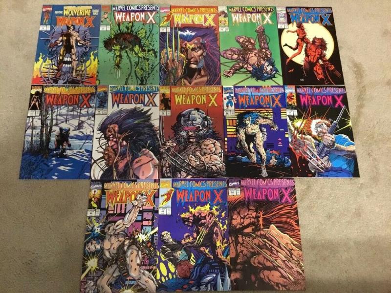 Marvel Comics Presents 72-84 * Weapon X Complete Set *