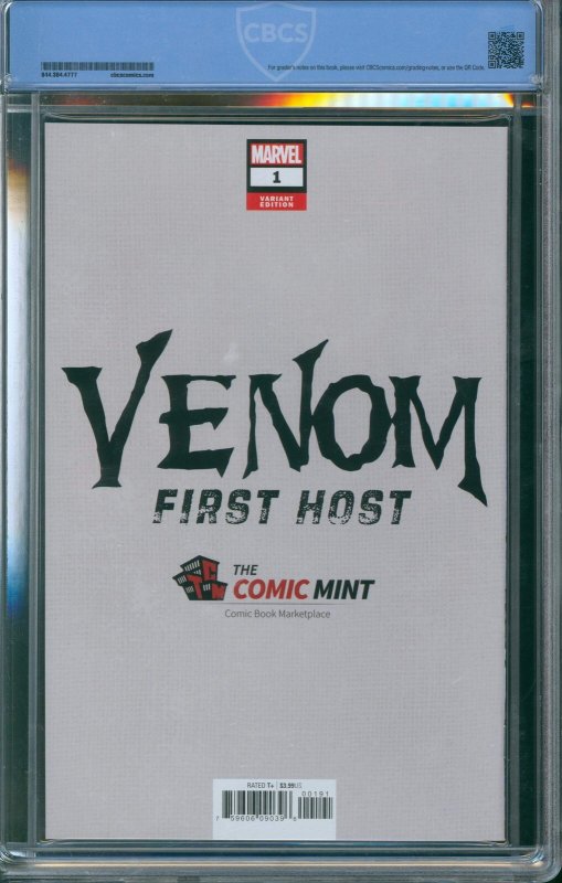 Venom: First Host #1 CBCS 9.8 - Comic Mint Virgin Exclusive