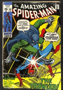 Amazing Spider-Man #93 GD/VG 3.0 Prowler! Marvel Comics Spiderman