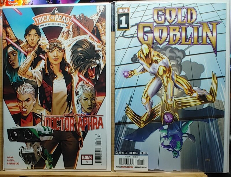 Gold Goblin 1 & Trick Or Read Doctor Aphra 1 (2022) Great NM Set