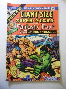 Giant-Size Super-Stars (1974) VG Condition 1/4 spine split/moisture stain