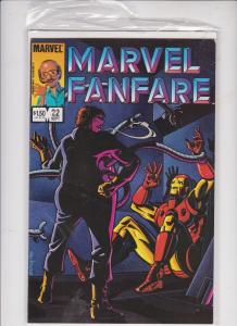 #  MARVEL FANFARE  LOT OF 5  V1 #'s21,22,23,27,28, 1985