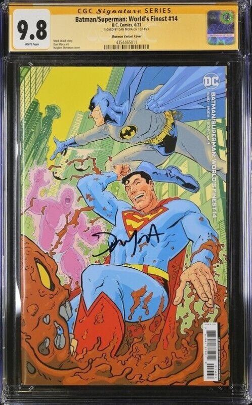 Batman/Superman:World's Finest (2023)#14 (CGC 9.8) Signed Dan Mora*Variant Cover