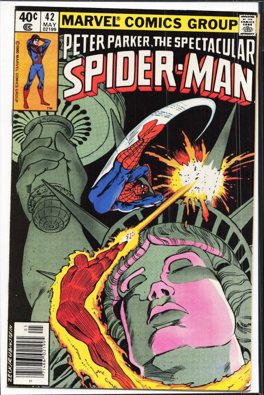 The Spectacular Spider-Man #42 Newsstand Edition (1980) Spider-Man