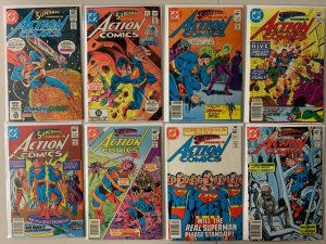 Action Comics lot #501-600 42 diff avg 6.0 (1979-88)