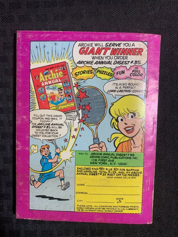 1979 Archie's SUPERHERO Comics Digest Magazine #2 VG 4.0 Black Hood Special