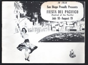 San Diego Fiesta Del Pacifico Program Book 7/18/1956-Festival of the Pacific-...