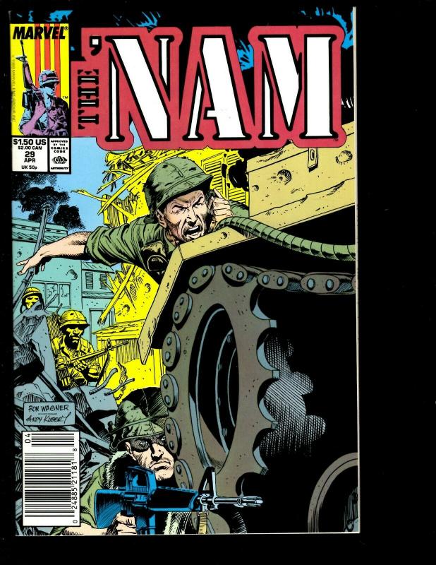 Lot of 12 The 'Nam Marvel Comics 23 34 24 25 26 27 28 29 30 32 33 35 Vietnam DS1