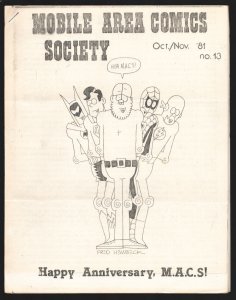 Mobile Area Comics Society #13 1981-Fred Heinbeck cover art-Newsletter  fanzi...