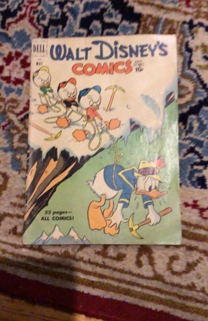 Walt Disney's Comics & Stories #128 (1951) Barks Donald Mountain climbin...