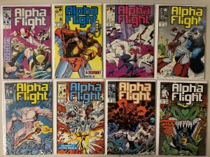 Alpha Flight comics lot from:#52-130 + 1 special 49 diff (1987-94)