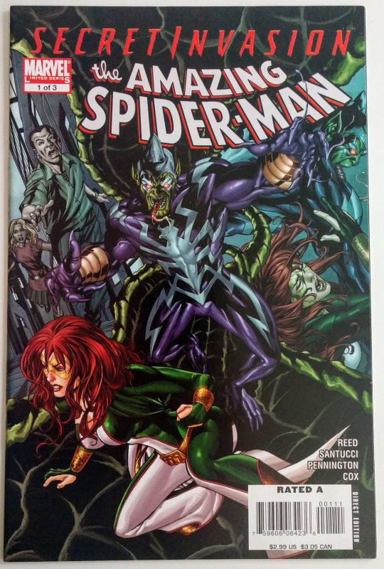 Secret Invasion: The Amazing Spider-Man #1 (NM+)(2008)