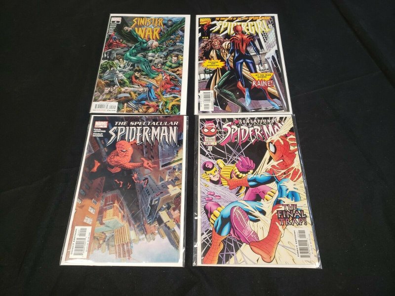 SPIDER-MAN 7PC (VF/NM) BAGGED & BOARDED, SINISTER WAR, SPIDER-GIRL 1995-2021