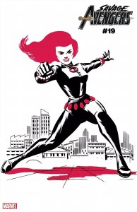 SAVAGE AVENGERS #19 MICHAEL CHO BLACK WIDOW TWO-TONE VARIANT MARVEL.