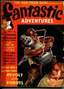 Fantastic Adventures #1 5/1939-1st issue-robot cover-sci-fi pulp thrills-G/VG