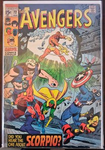 The Avengers #72 Key 1st App of Zodiak