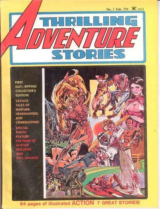 THRILLING ADVENTURE STORIES (1975) 1 VG 