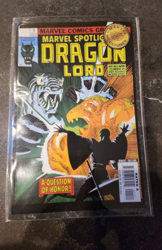 Marvel spotlight Dragon lord #5 facsimile