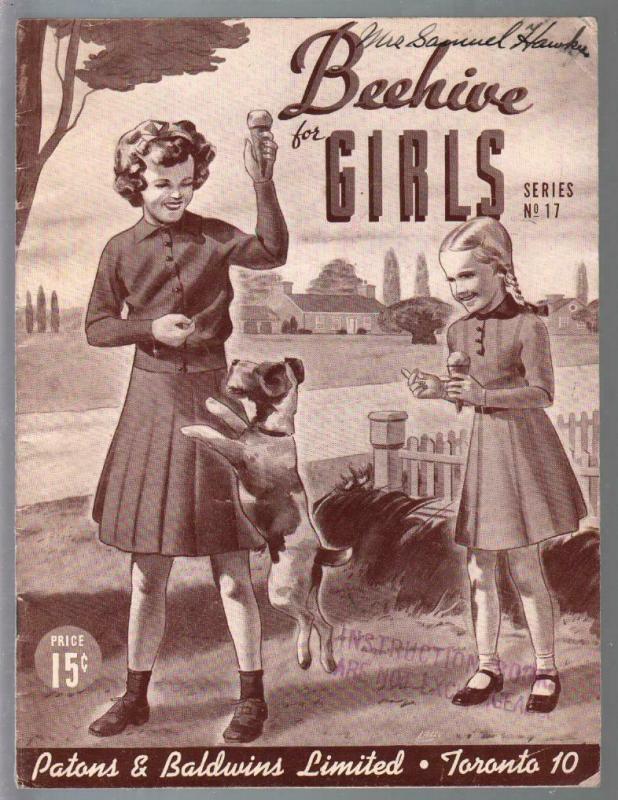 Beehive For Girls #17 1940's-ice gram cobe cover-Canadian fashion catalog-VG