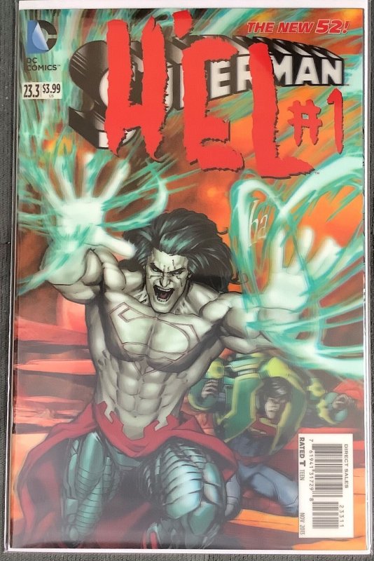 Superman #23.3 3-D Motion Cover (2013, DC) Hel Cover. NM/MT